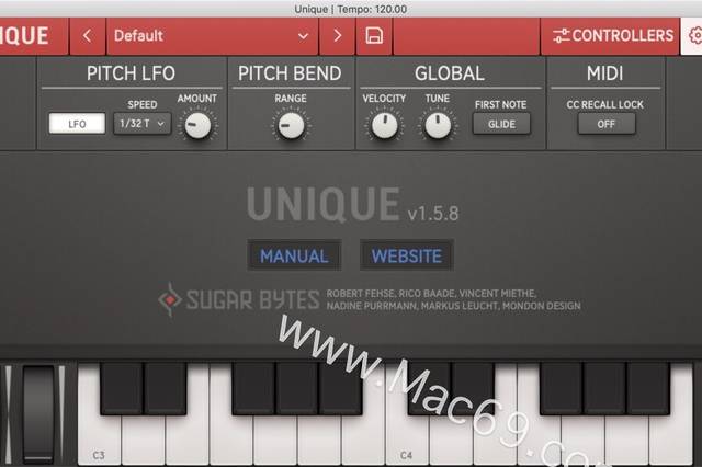 Sugar Bytes Unique合成器仿真插件