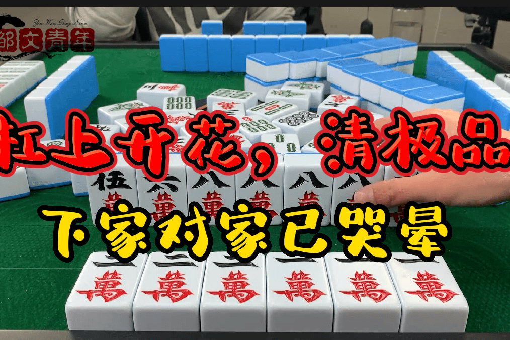 麻将杠上开花清极品下家对家已哭晕