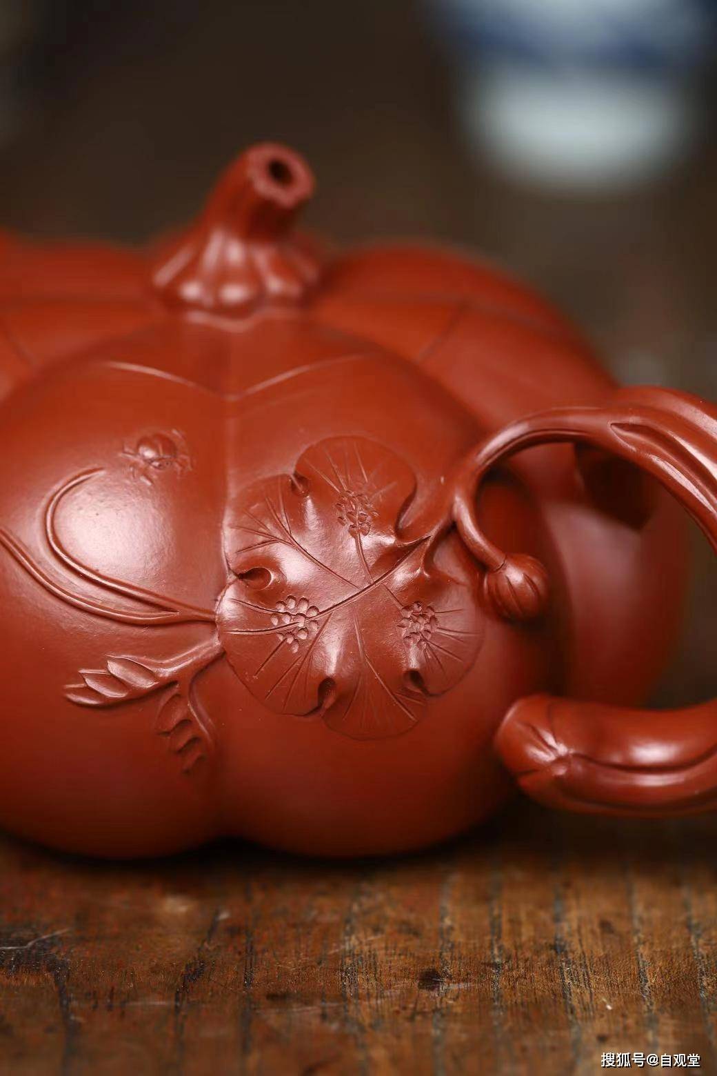 紫砂壶花货经典之作南瓜