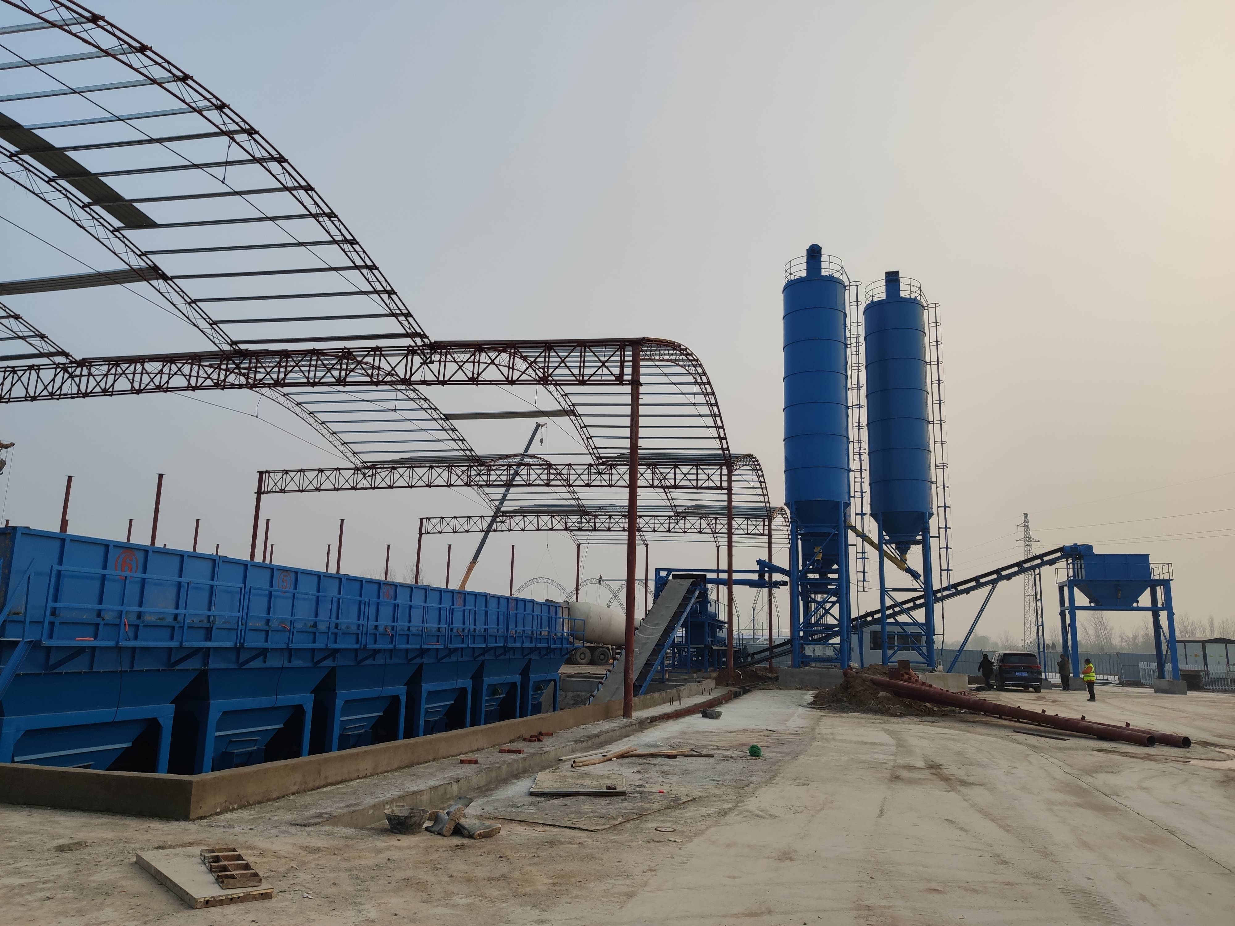 世界地球日路达重工稳定土拌合站设备节能环保