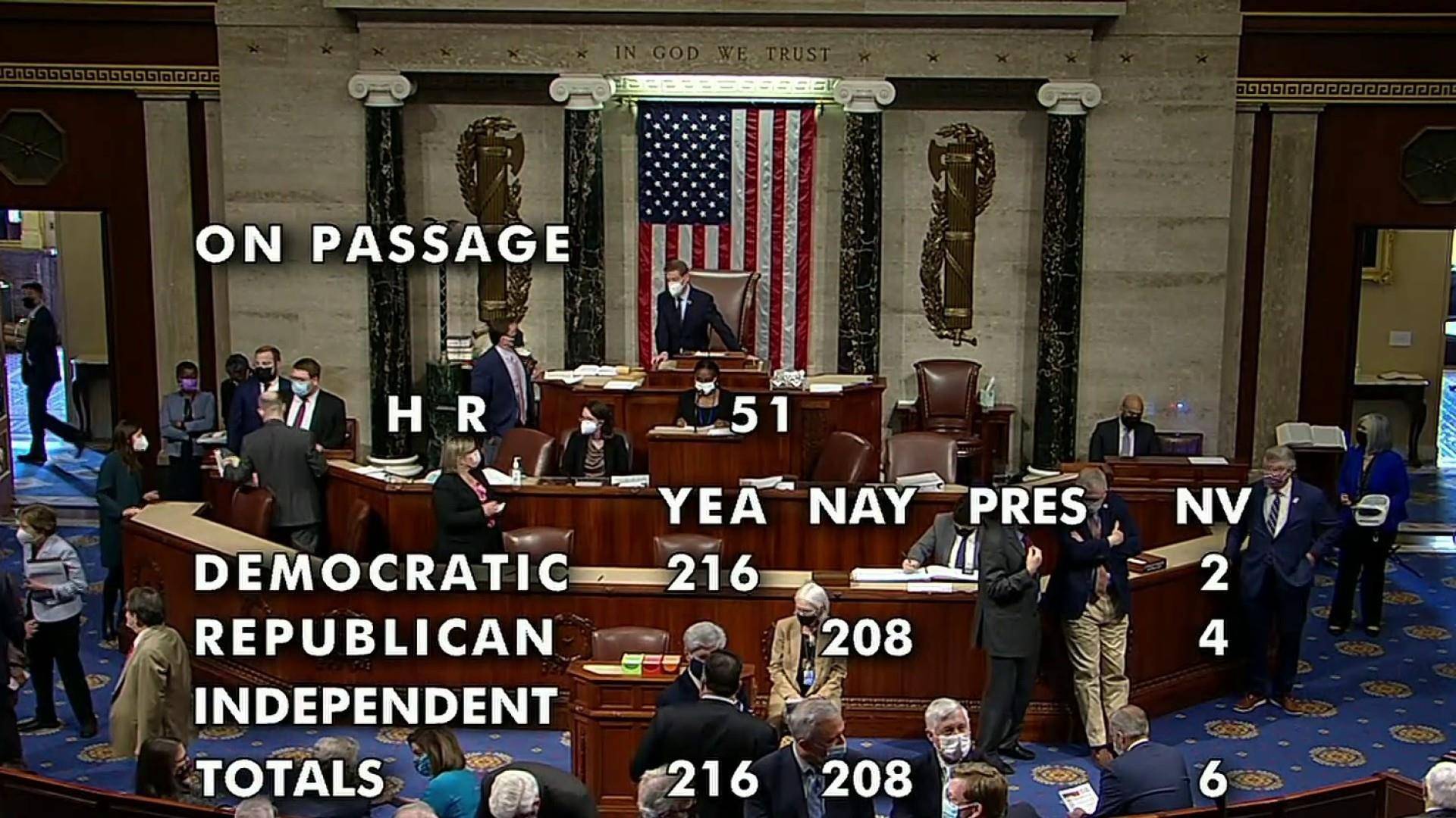 美众议院表决通过将华盛顿特区设为美国第51个州_搜狐网