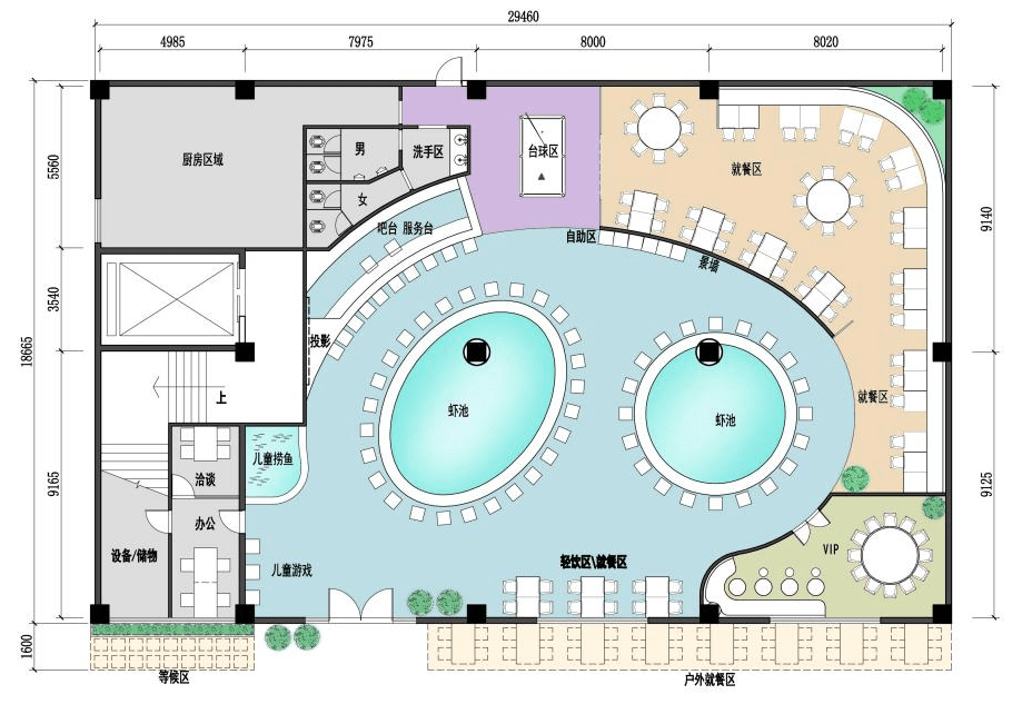 虾池设计设计图图片