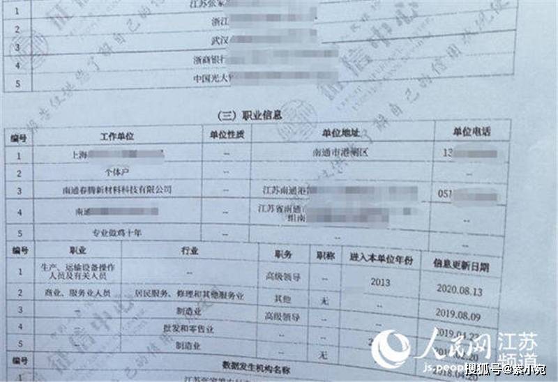 南通房女士因逾期还款,个人征信被小贷公司备注 专业做鸡十年