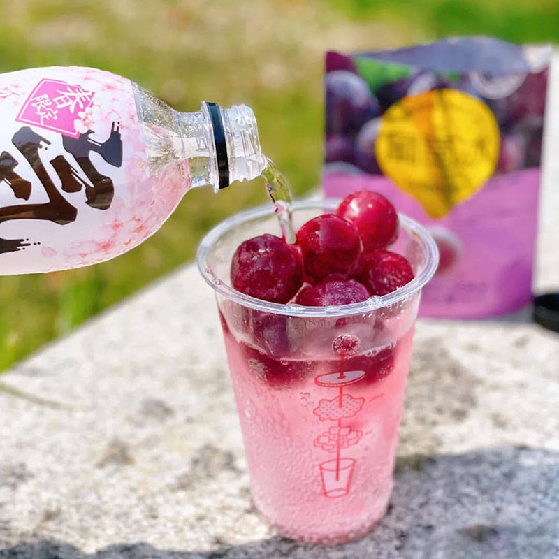 浓郁葡萄味和气泡水带来甘甜清新的口感,太适合夏天了!