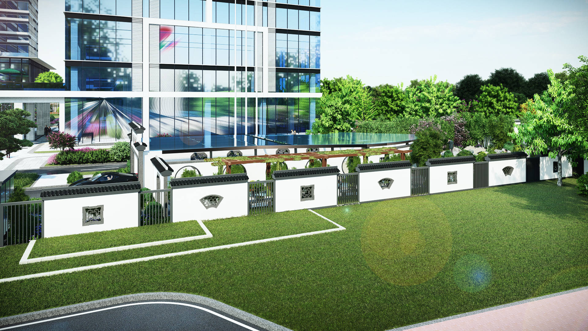 惊艳奥特朗科技园中式园林设计定稿速来品鉴