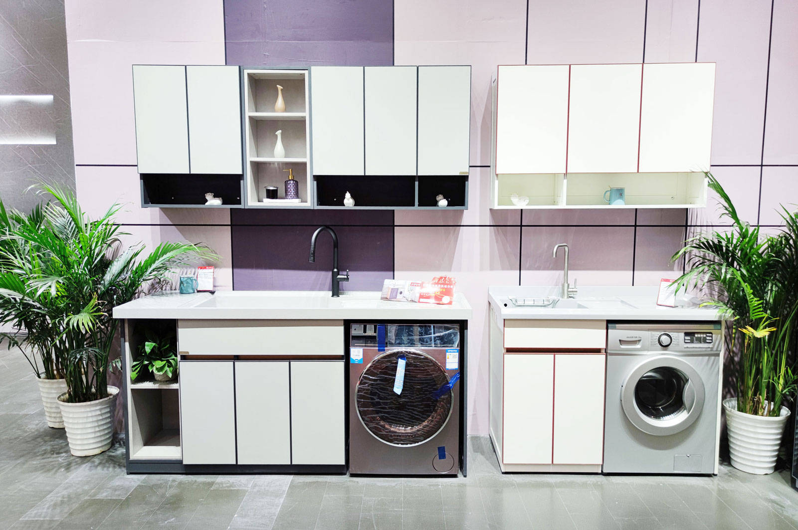 青岛洗衣柜厂家洗依世家阳台洗衣柜展示