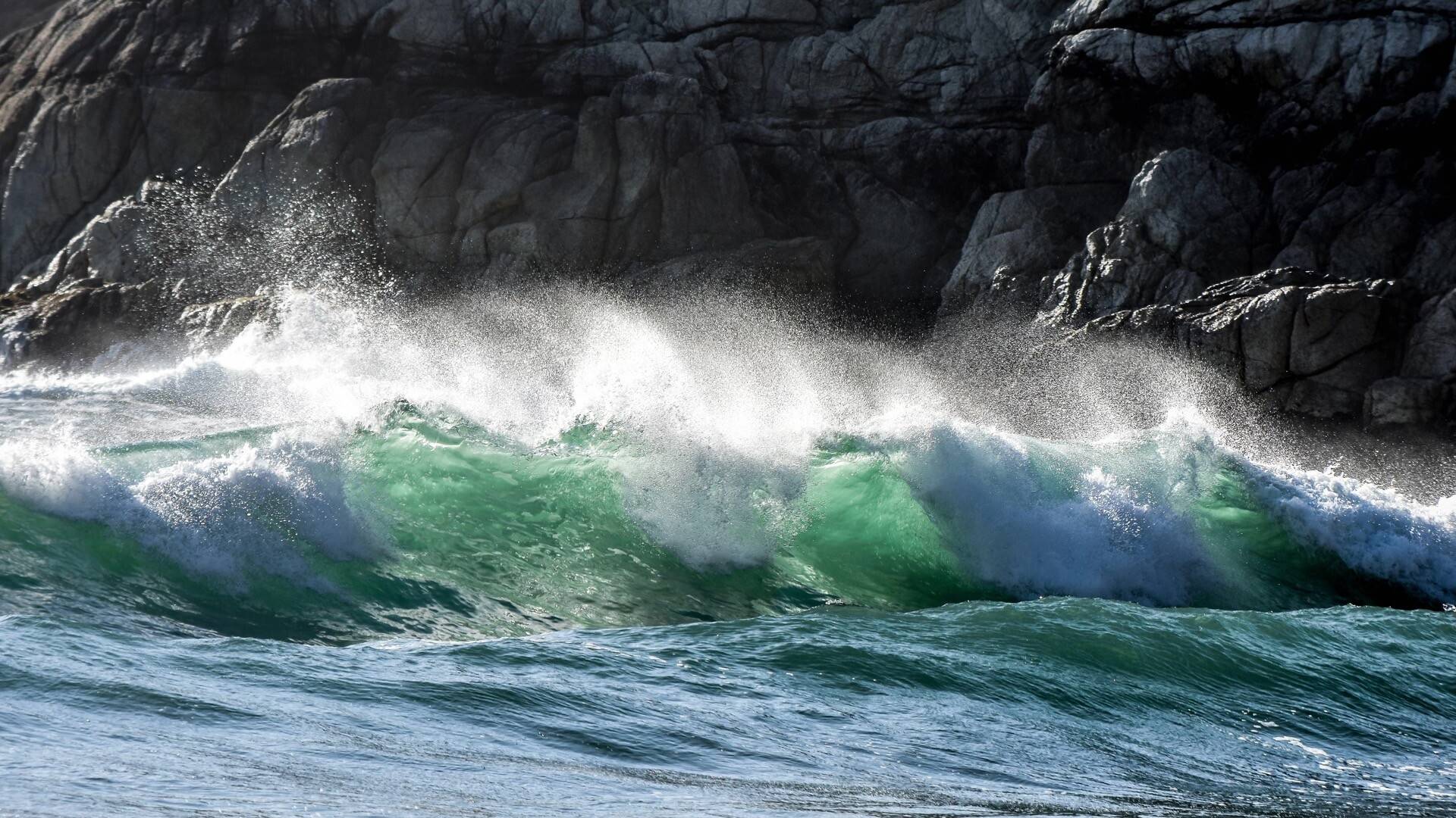 美丽的海水海浪动态壁纸