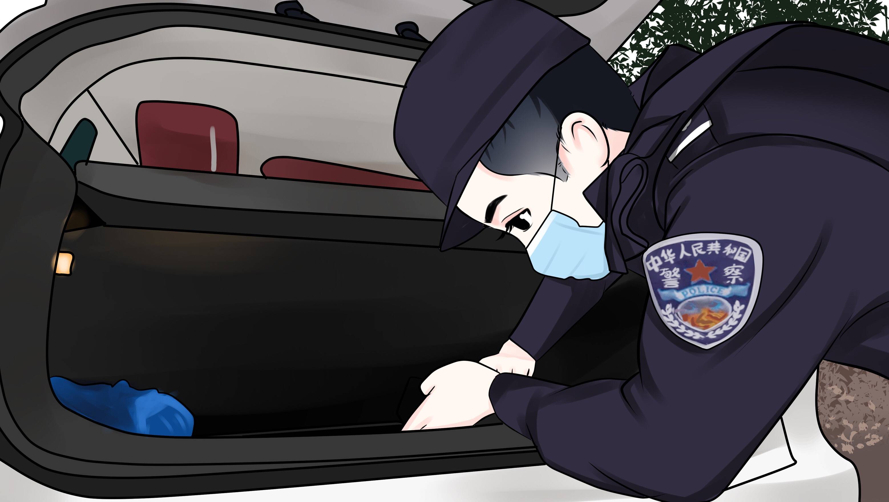 虚心地向前辈讨教破案技巧,为的就是有朝一日也能成为缉毒战线上的 "