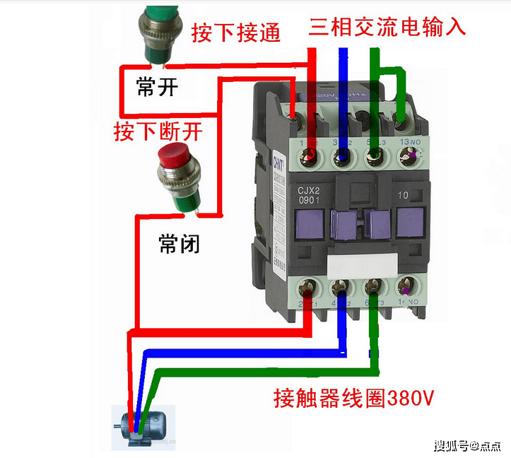 电蒸柜三相电接线图图片