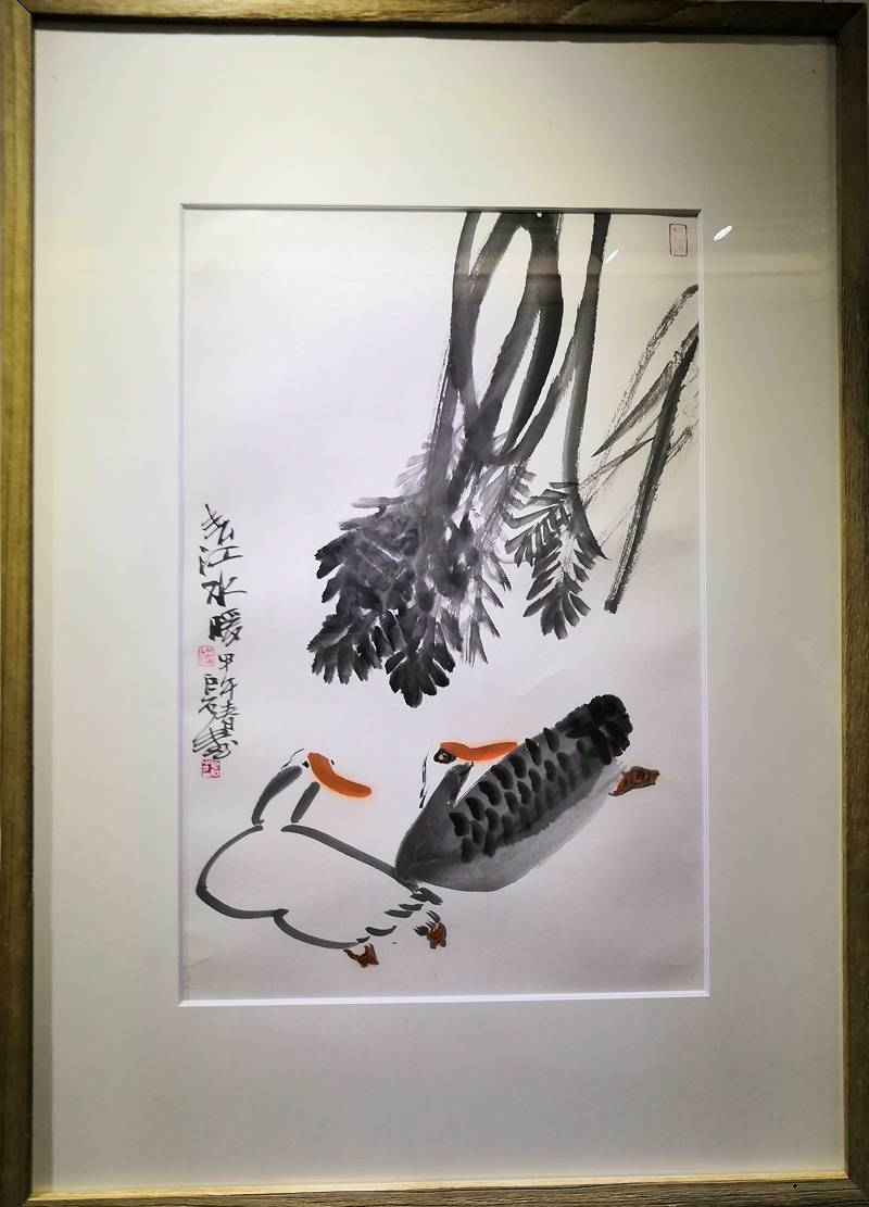 —巨石中国画作品亮相西安美道艺术馆