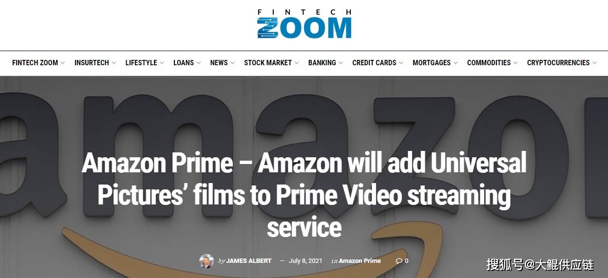 亚马逊将在prime video中加入环球影业电影