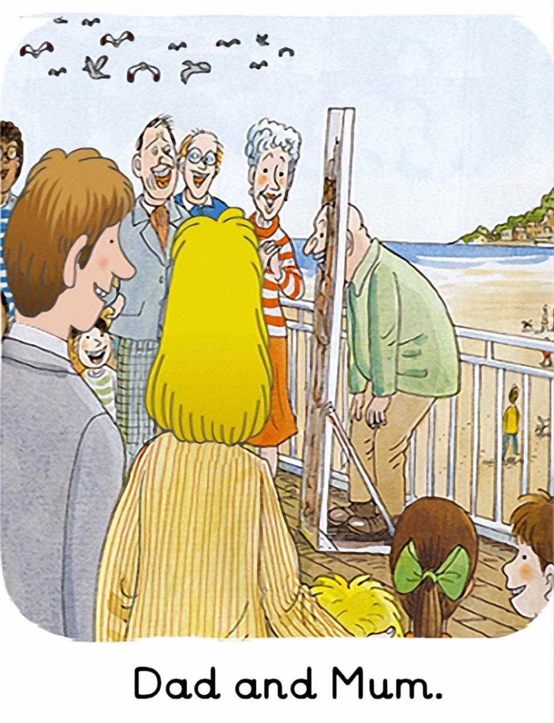 牛津树绘本阅读|牛津树译文翻译1-17 fun at the beach 沙滩玩耍_内容