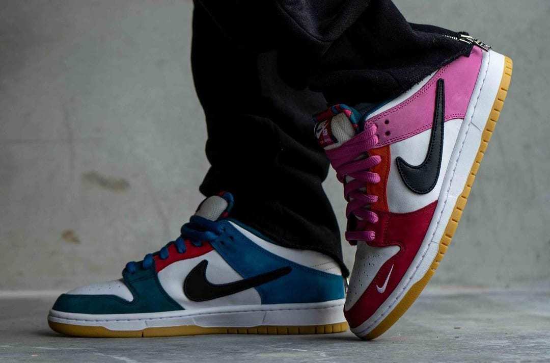 Low&quot|Parra x Nike SB Dunk Low＂Multi-Color 2021＂低帮运动滑板板鞋 DH7695-100?