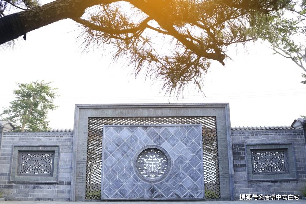 影壁墙距离大门多少米好唐语景观中式苏式徽派建筑构件装饰砖雕生产