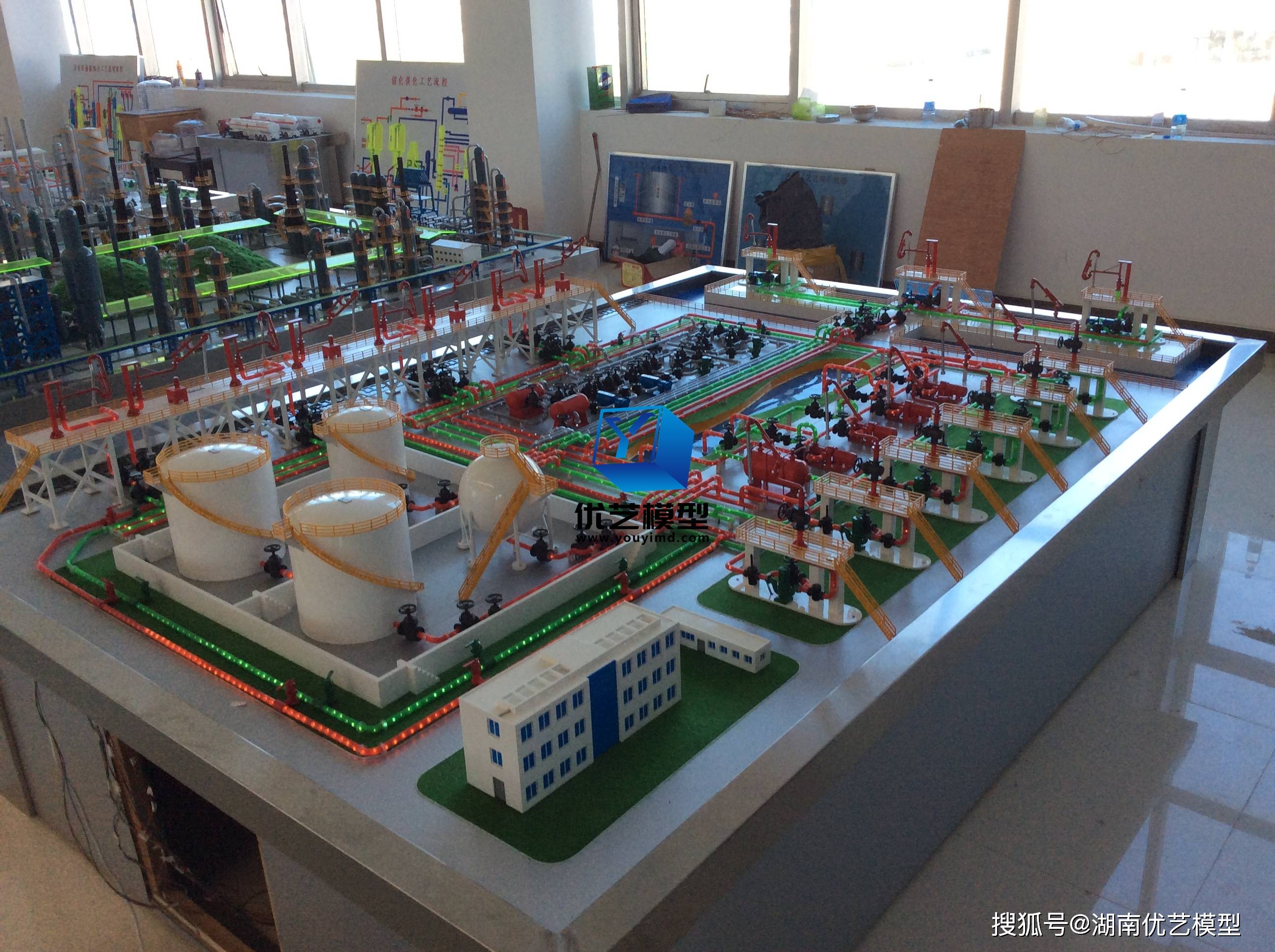 【湖南优艺模型】油库立体流程工艺仿真模型