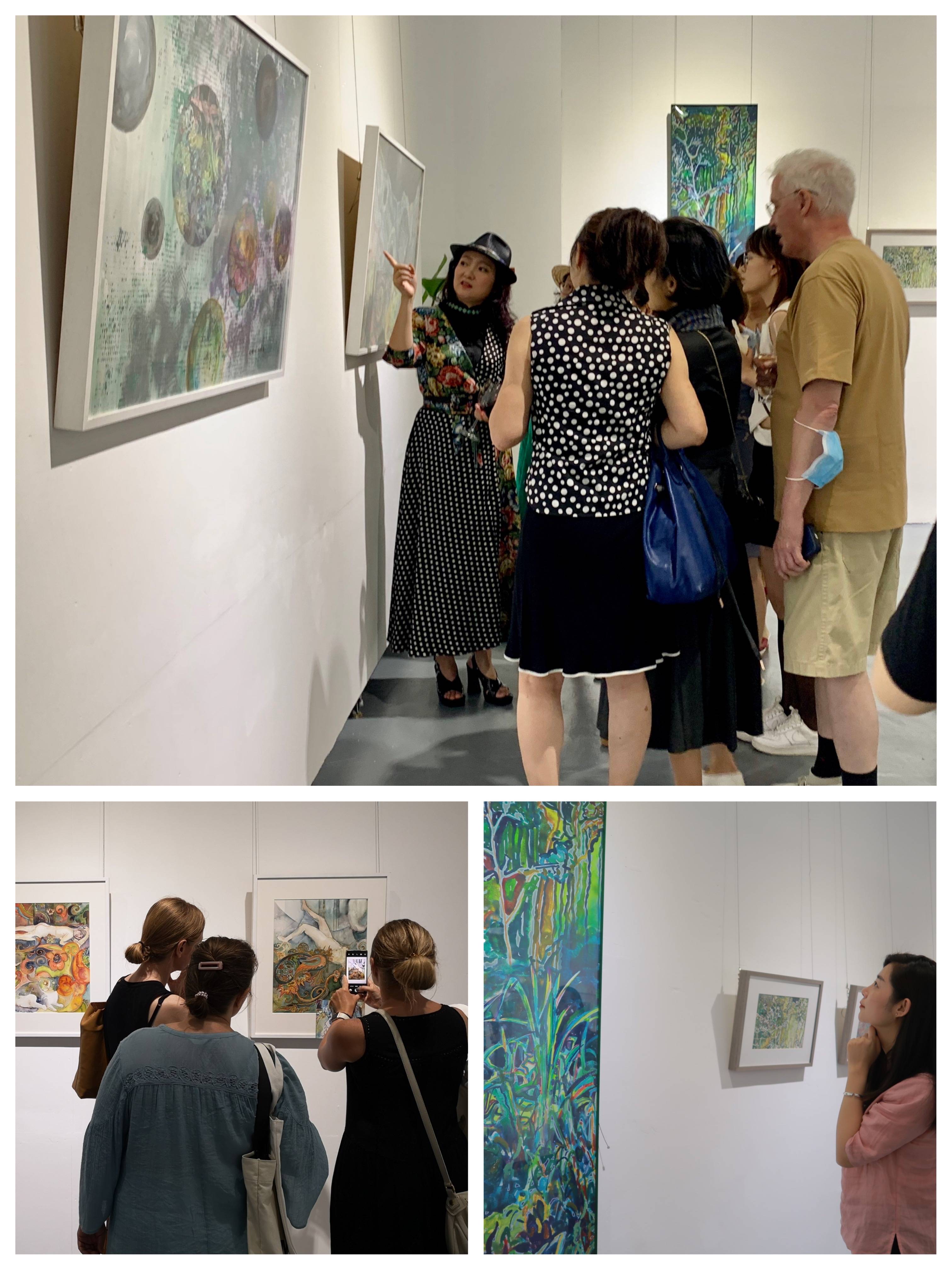 妮彩曾妮个展在南希画廊成功开幕