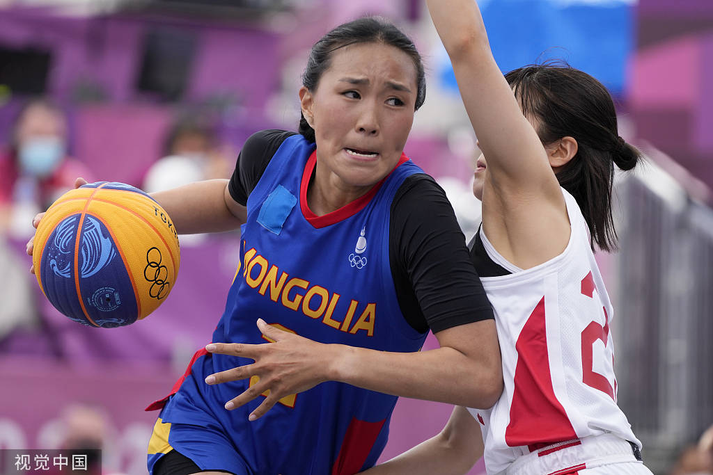 1/ 12 2021年7月25日,日本,2020东京奥运会女子三人篮球,日本对阵蒙古