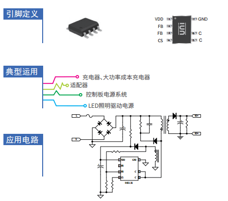 5v2a充电器icu6513电源管理芯片银联宝科技