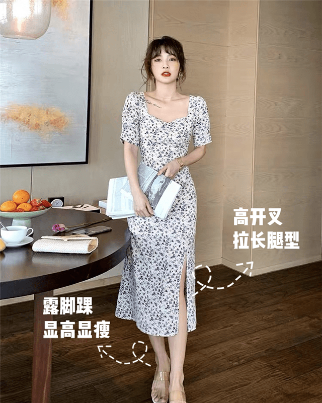 脚踝|今年突然火了一种穿法,叫“脚踝裙+低跟鞋”