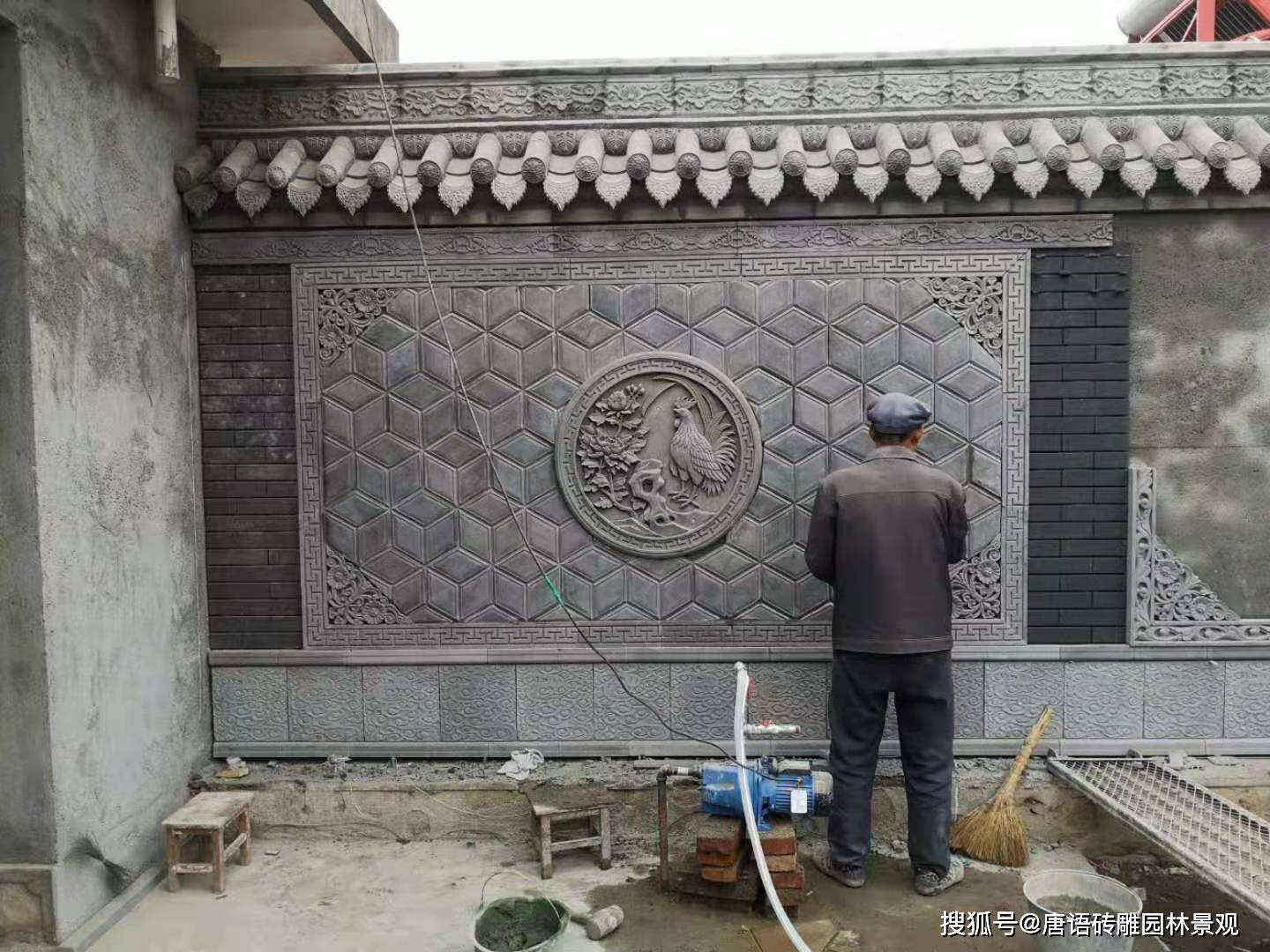 砖雕照壁墙图片大全 景观