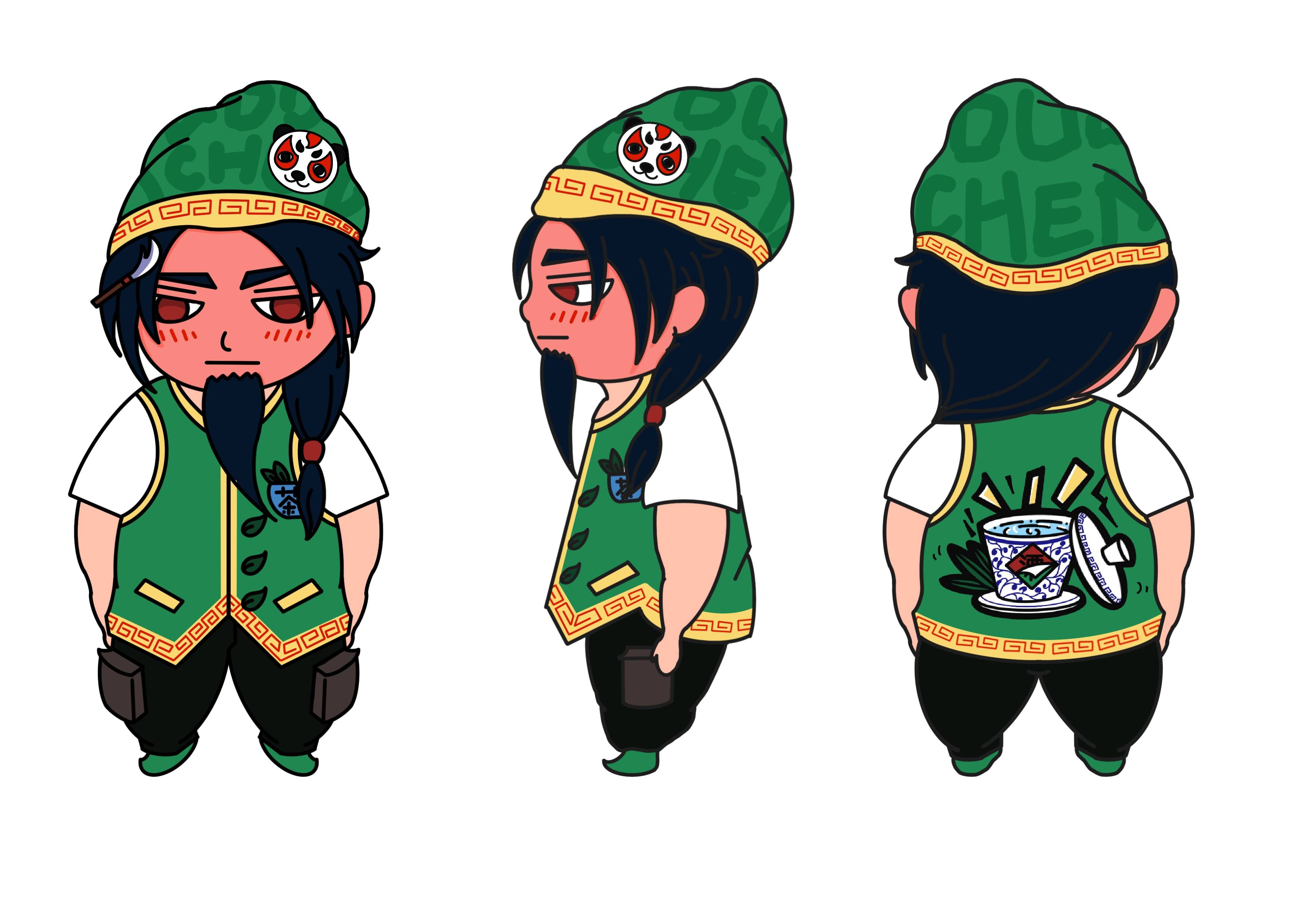 张飞ip形象草稿图熊猫ip形象草稿 图巴蜀文化是在巴蜀大地上发生,发展