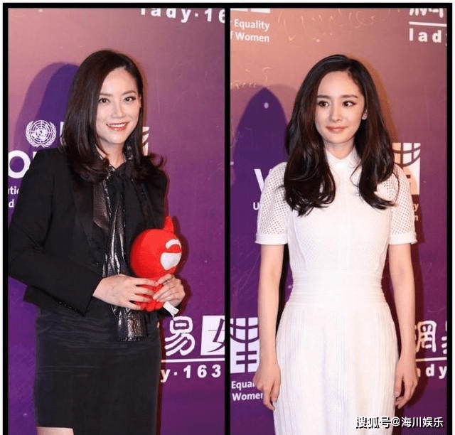 黑色|霍汶希不愧是“最美经纪人”，穿黑裙和杨幂拍照，气场颜值都不差