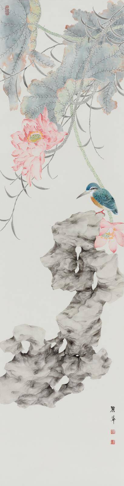 画家张丽萍花鸟画作品赏析