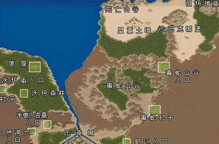 热血传奇一些容易被低估的地图