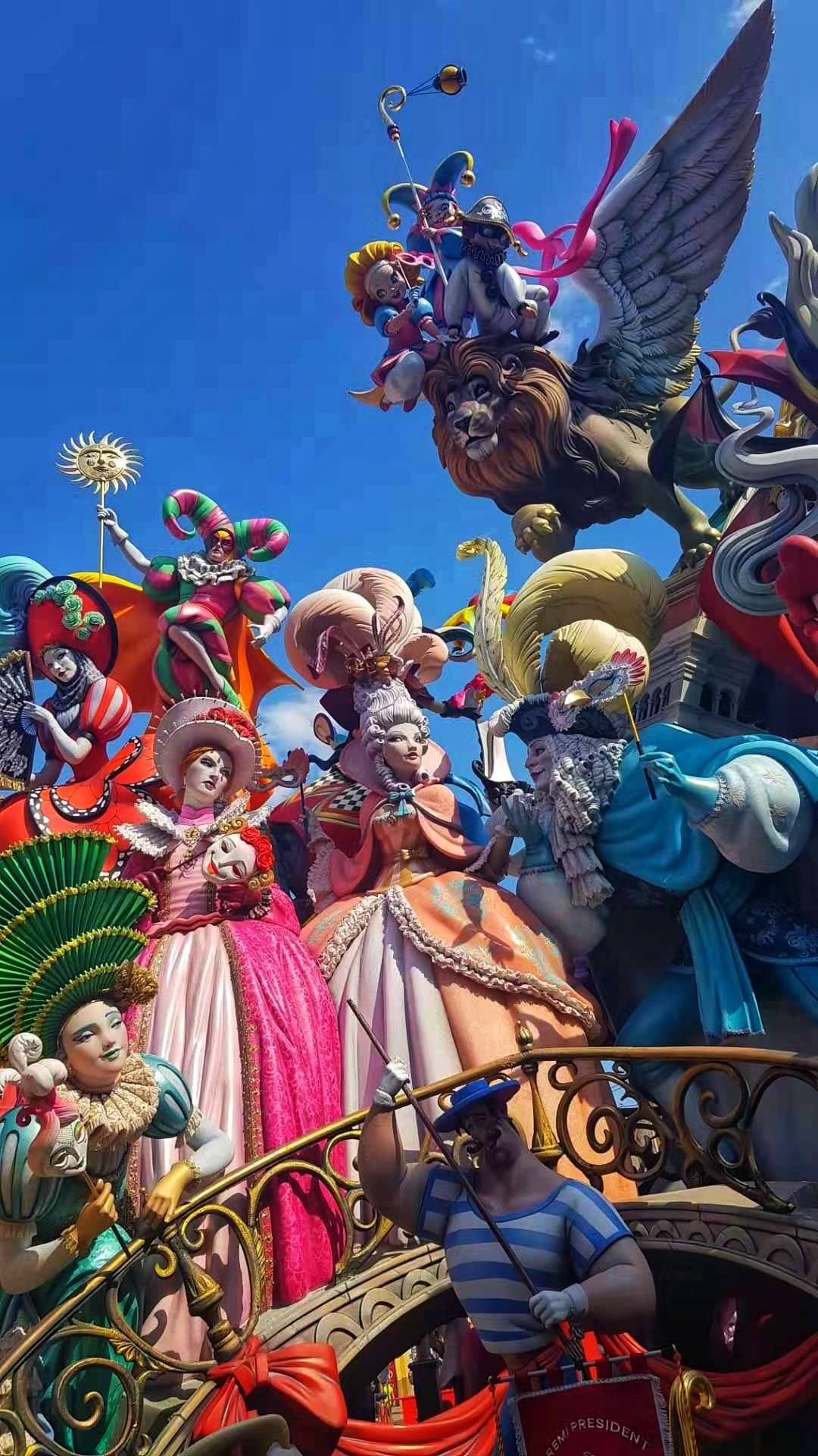 凤凰涅盘2021年西班牙瓦伦西亚法雅节重启城市狂欢回归
