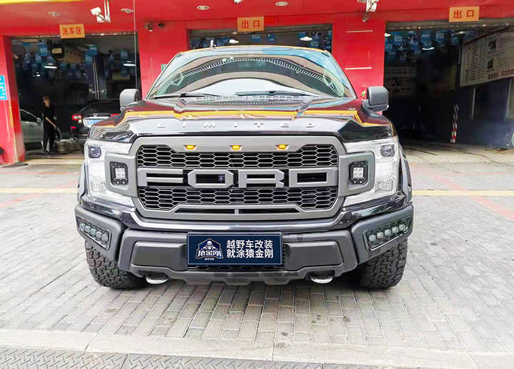福特f150防护升级局部喷涂猿金刚车身防爆装甲