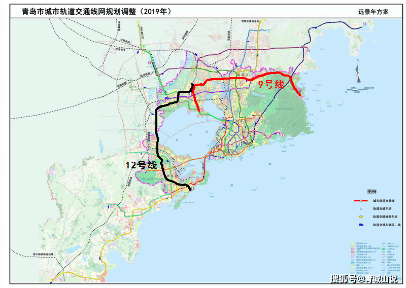 可以說,只需要9號線,12號線兩條線路,青島地鐵在市區成網之外,就有了