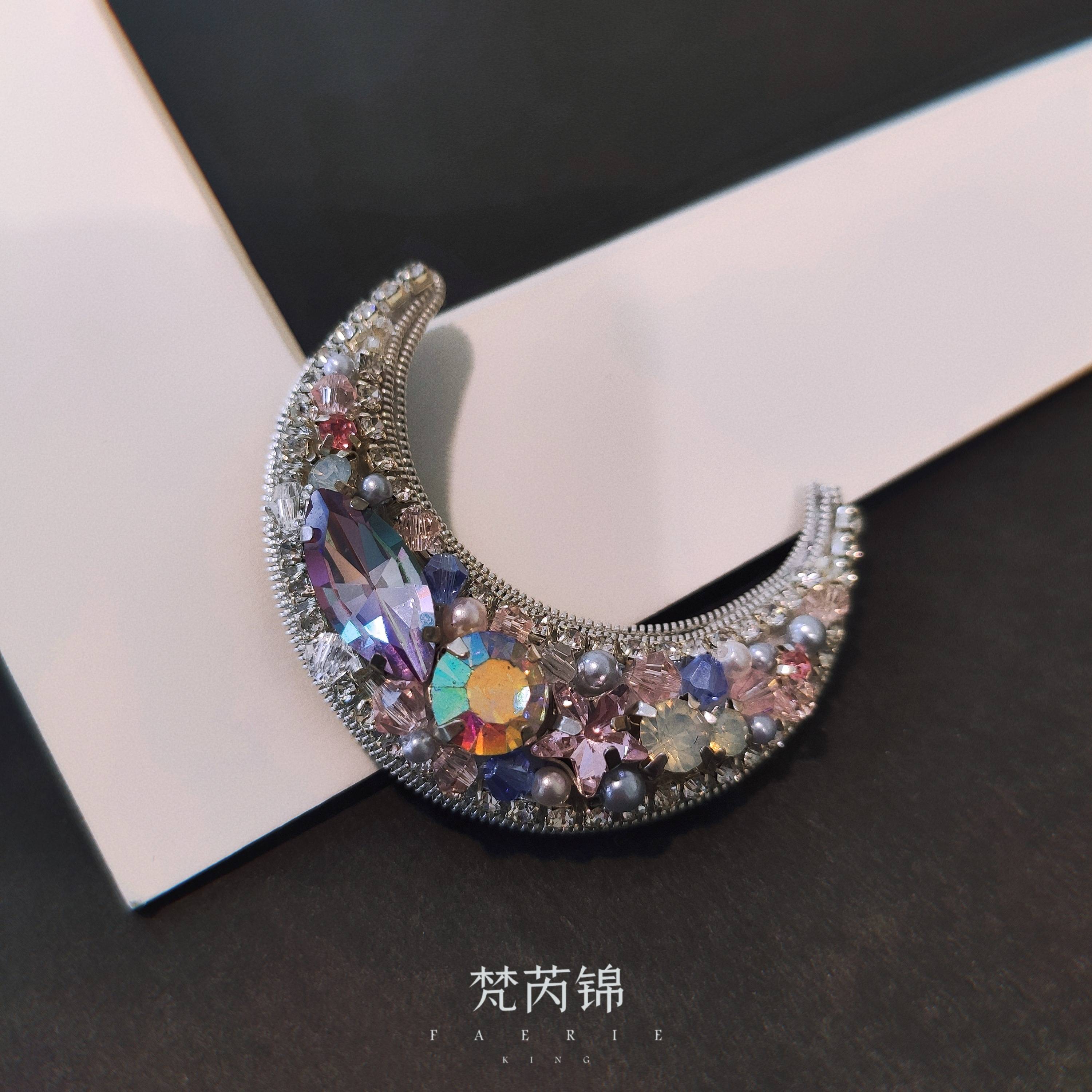 蝴蝶|法式刺绣梵芮锦刺绣手工刺绣胸针分享