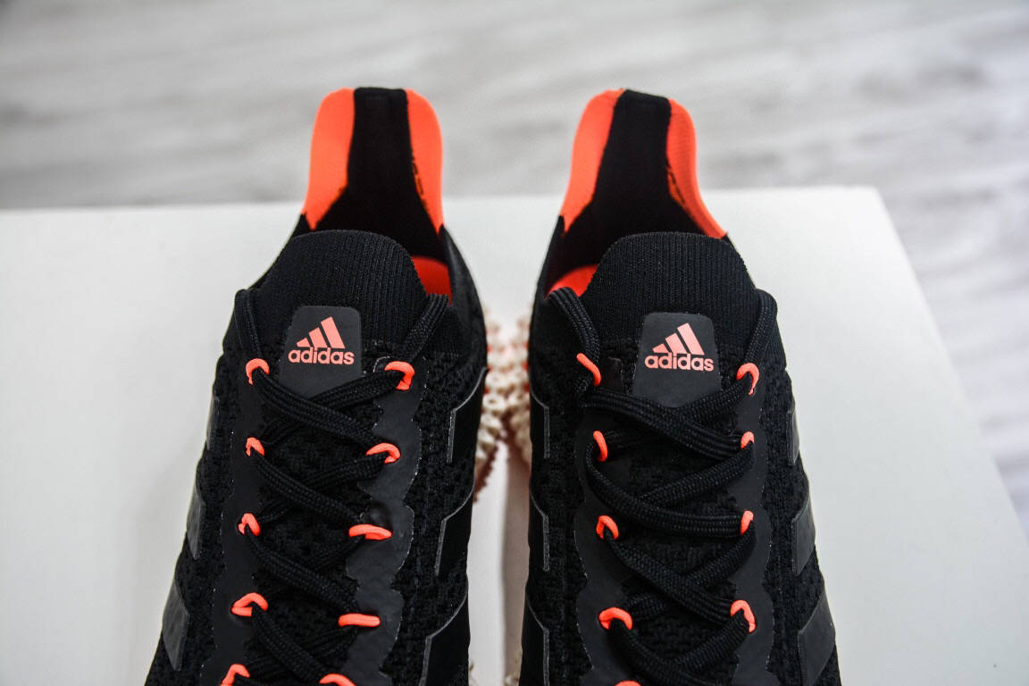 Solar|阿迪达斯 Adidas Alphaedge 4D FWD Black Solar Red 反光针织呼吸面运动跑鞋