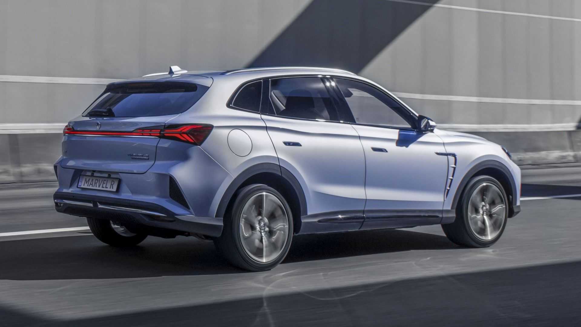 在外观上,上汽marvel r海外版车型与国内市场车型除了logo外,其他完全