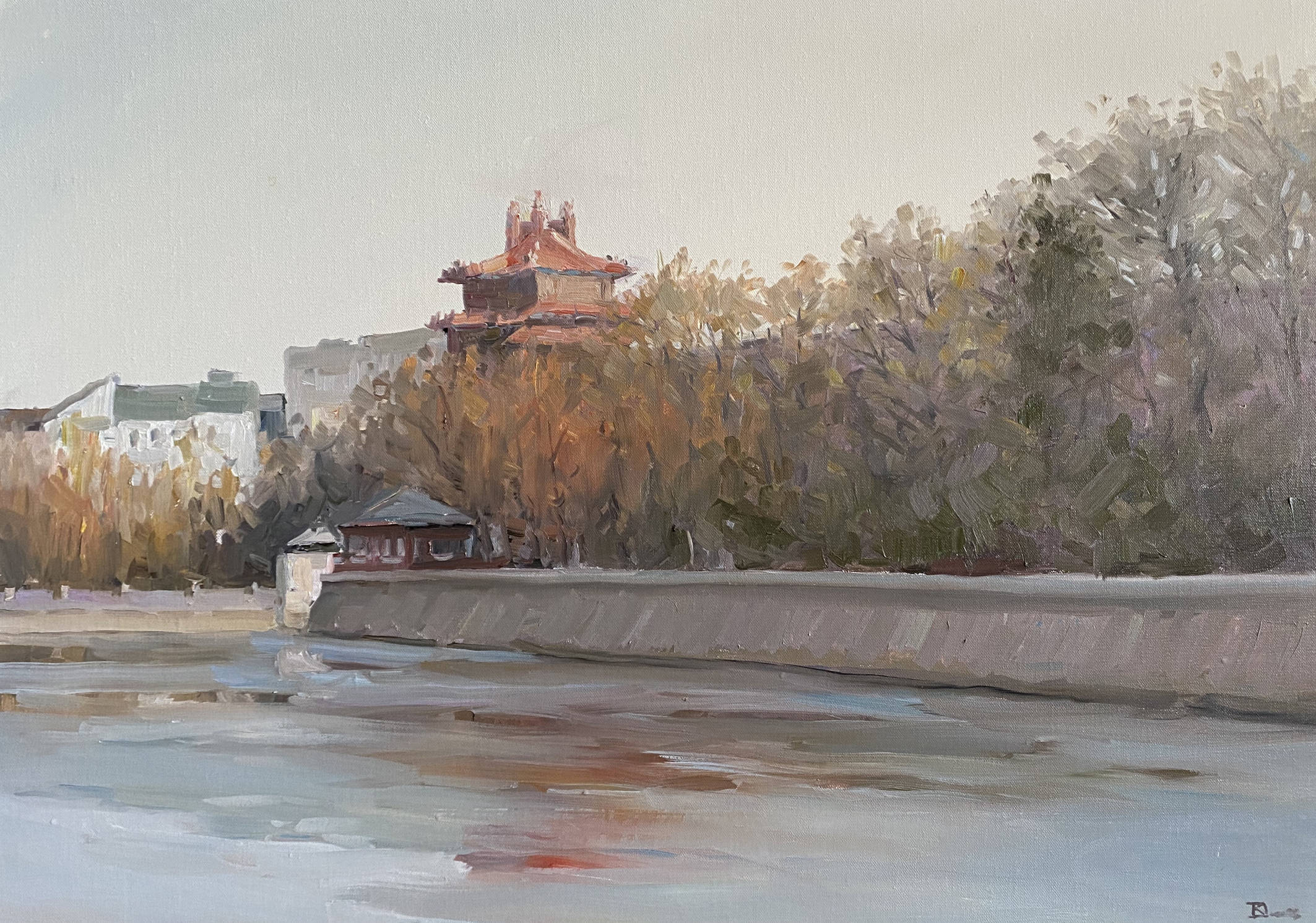 俄罗斯油画大师 瓦伦丁. 德米特里耶夫 笔下的中国印象_北京