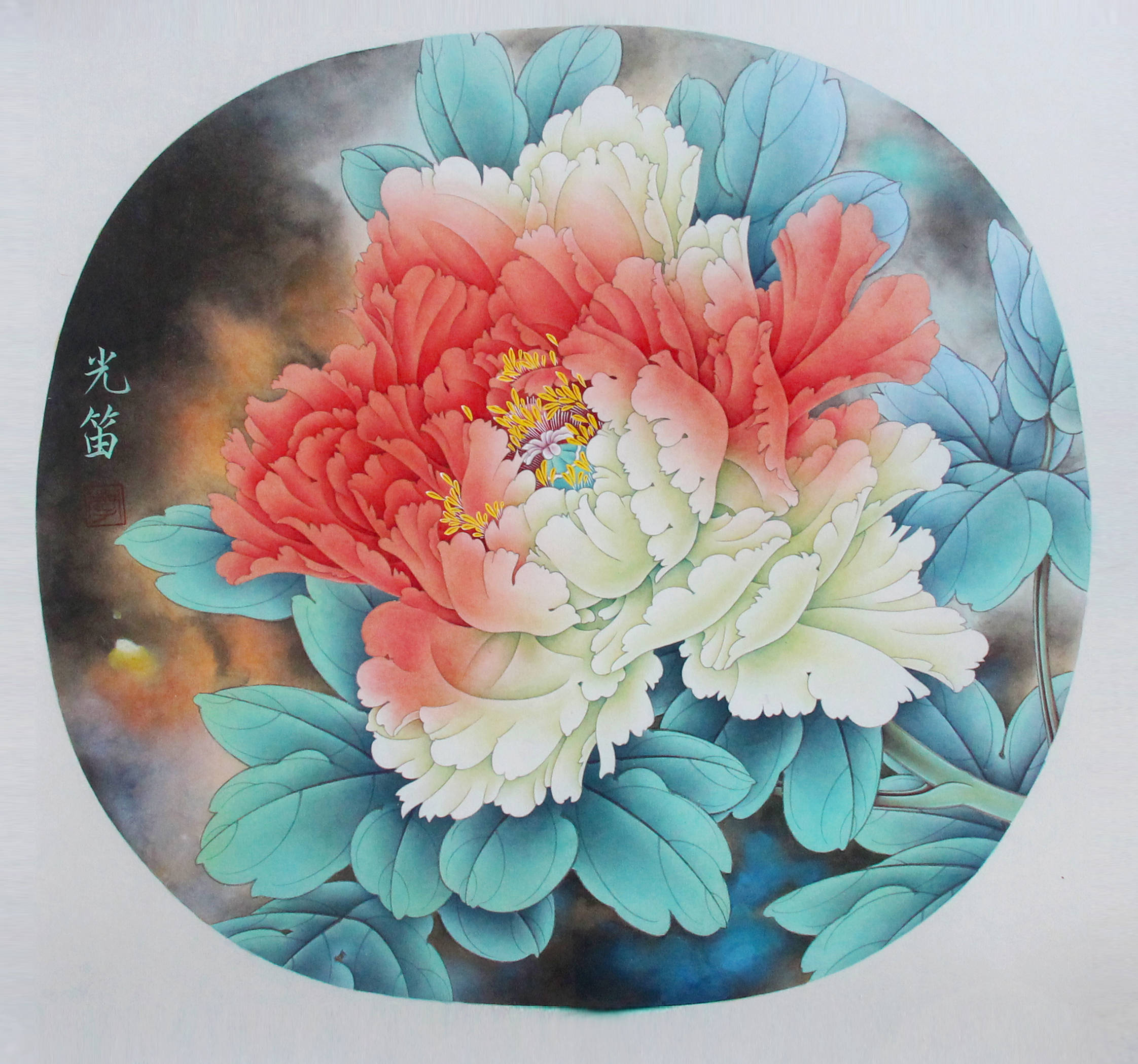 【作品欣赏】李光笛尤擅长工笔花鸟,工笔人物和山水,他的工笔花鸟画