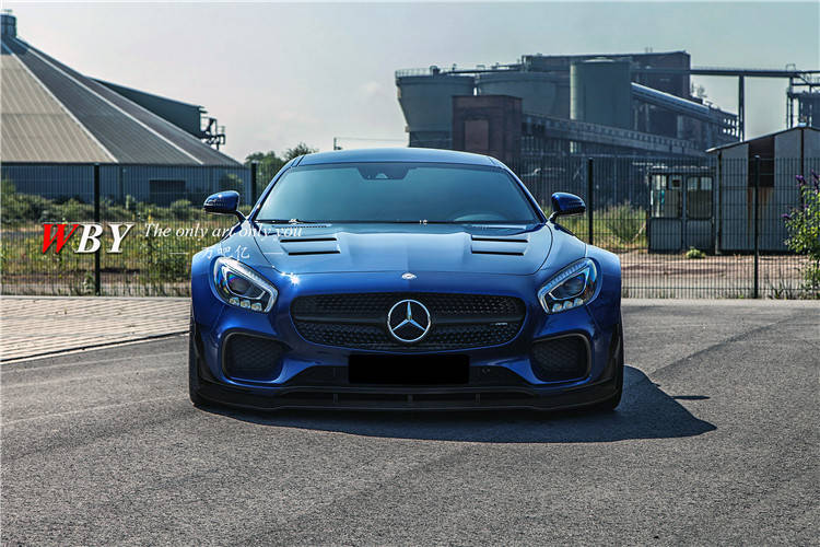 奔驰amg/gt/gts改装prior-design宽体包围前唇侧裙后唇gt尾翼