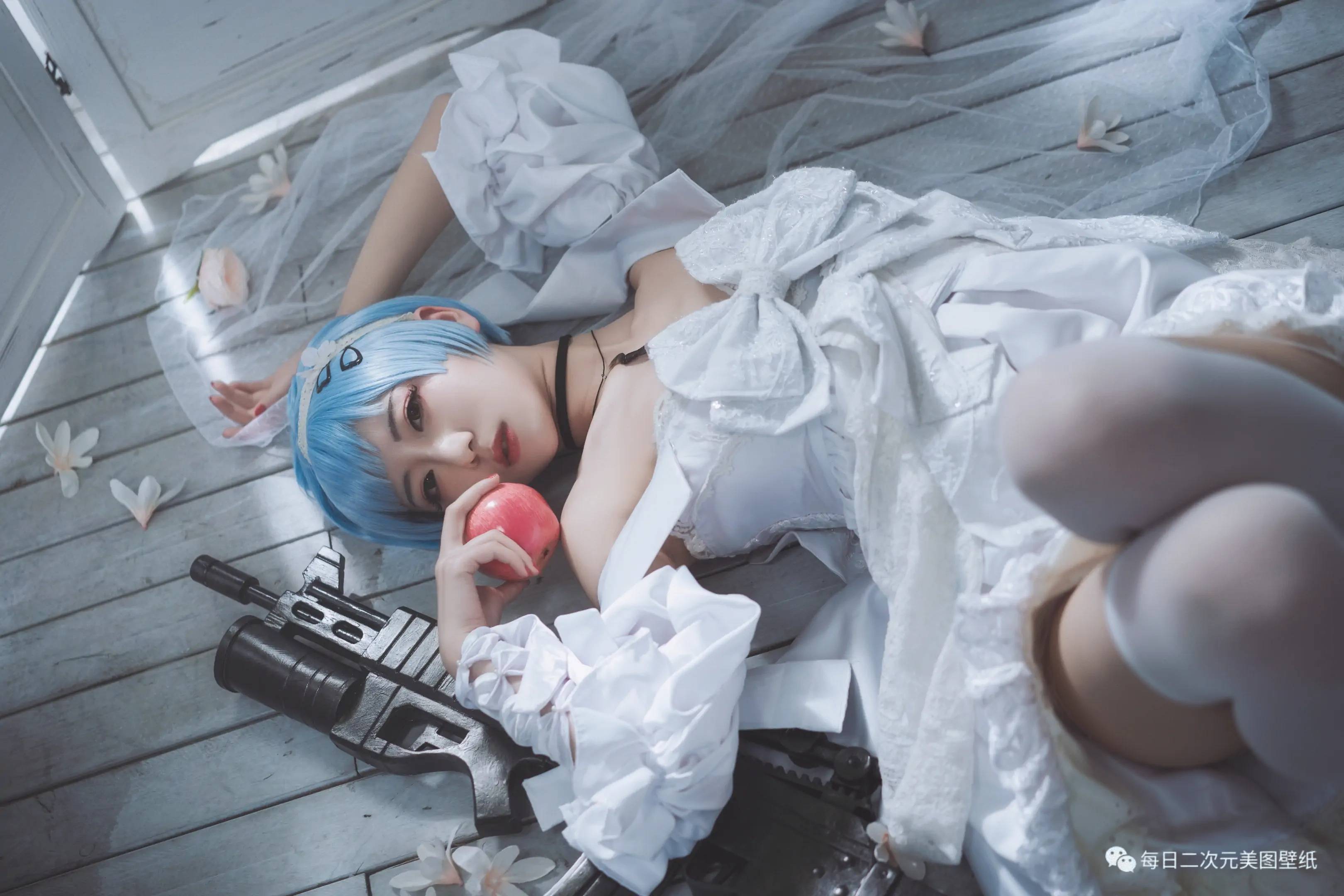 cos美图少女前线zas婚纱