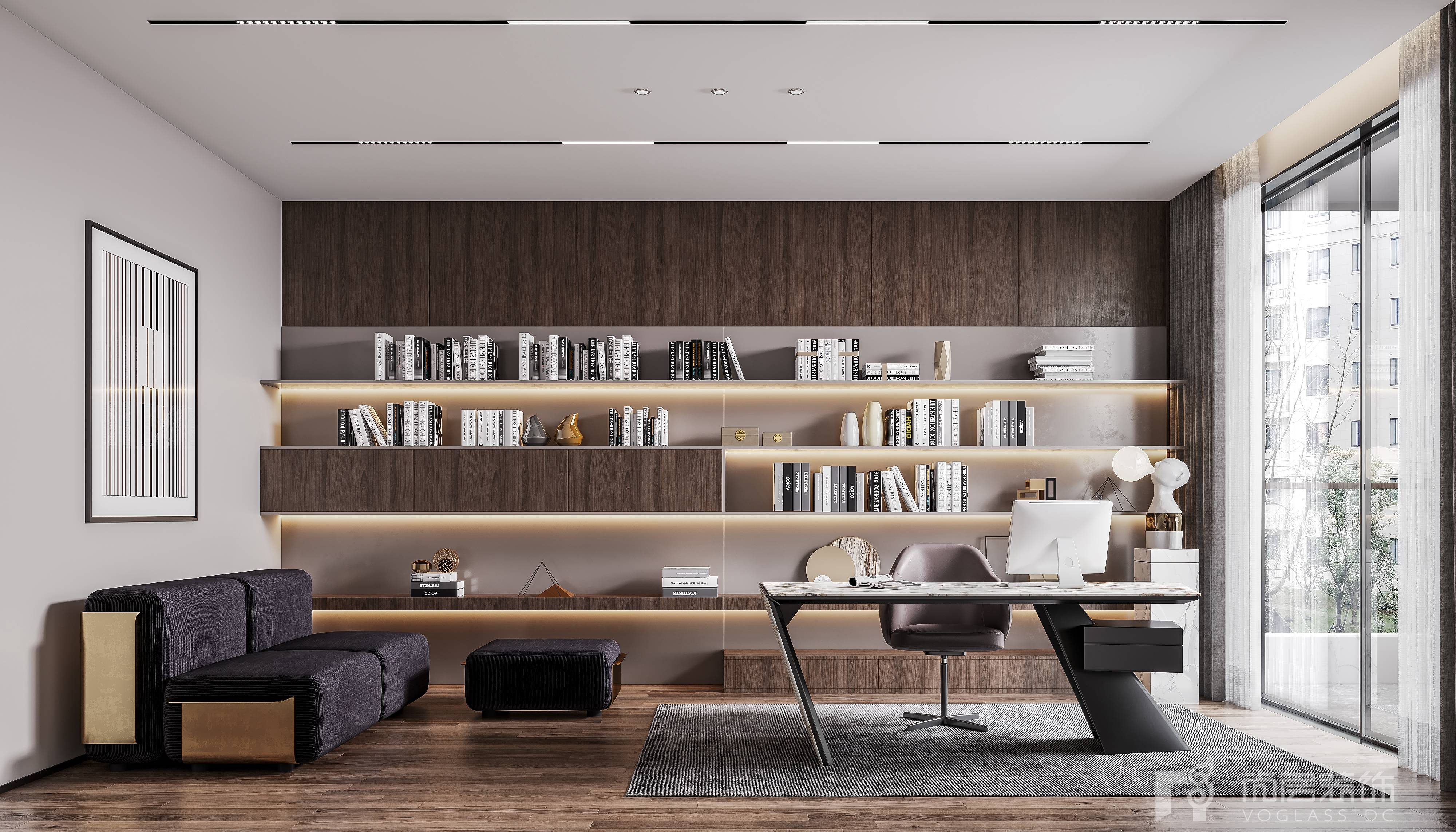 别墅装修设计案例现代轻奢|660㎡卧龙湖花苑