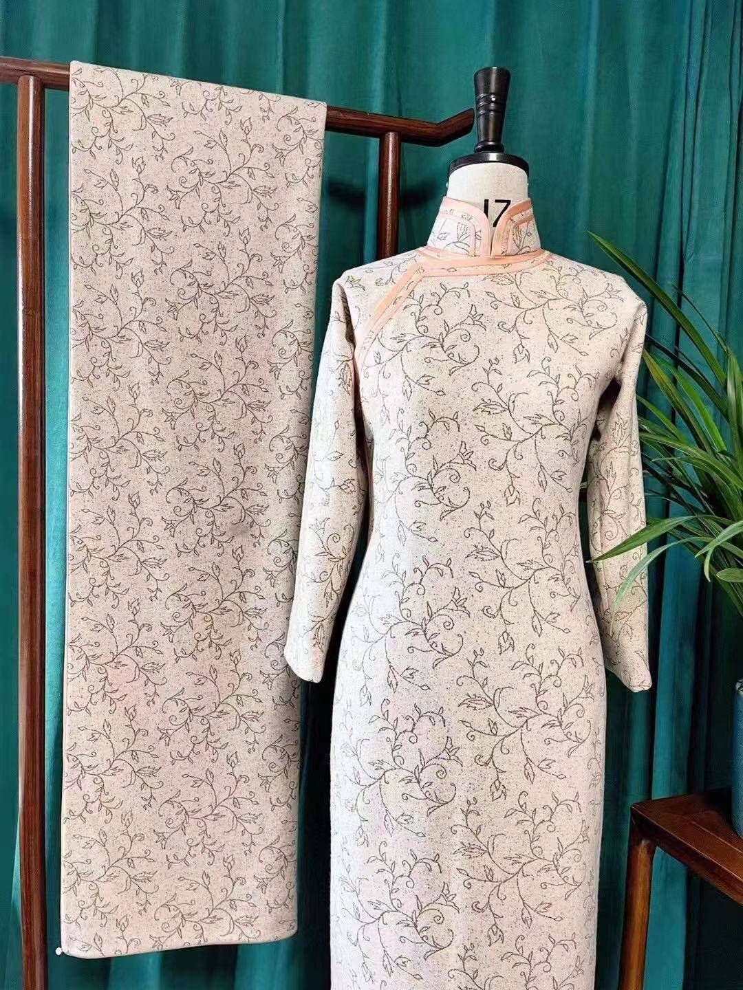 魔杖 梵芮锦刺绣手工刺绣法式刺绣旗袍分享