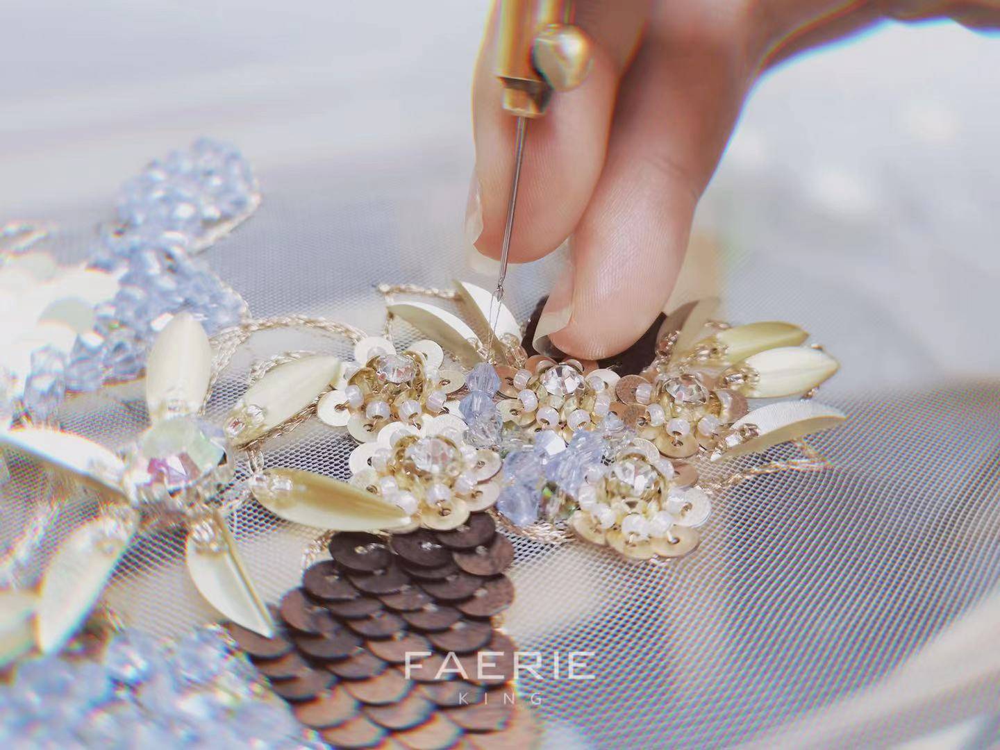 感觉 手工刺绣法式刺绣梵芮锦刺绣