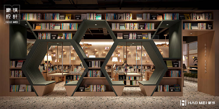 书店空间设计方法有哪些?_书架