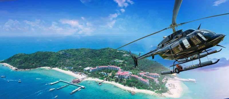 体验三亚直升机观光做一回理想中的飞天超人