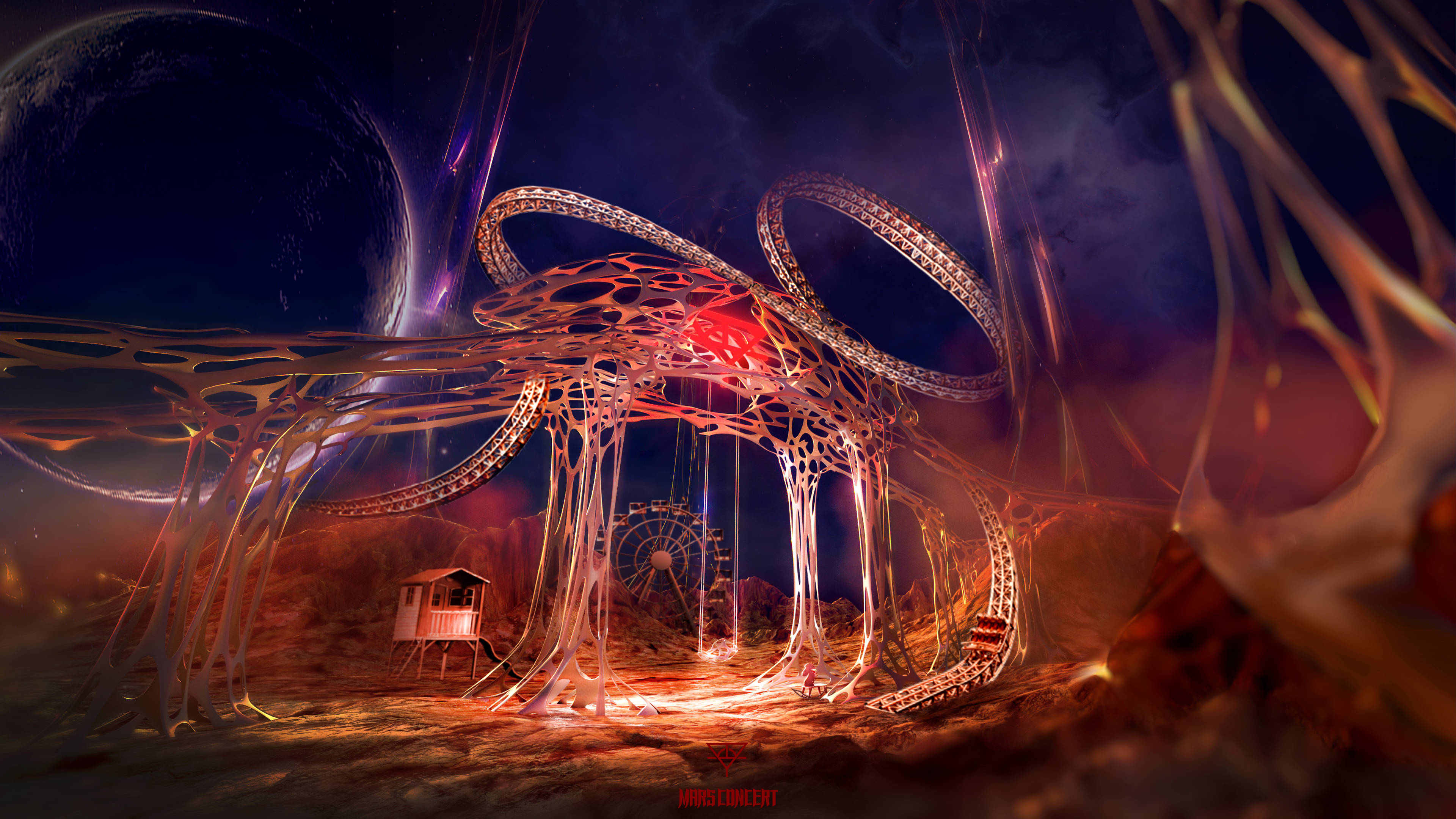 华晨宇火星演唱会舞美概念图发布 奇幻火星之城序幕将启