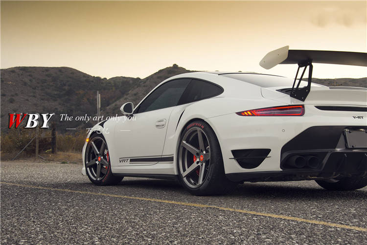 保时捷911991carrera卡雷拉改装vorsteiner大包围保险杠gt尾翼