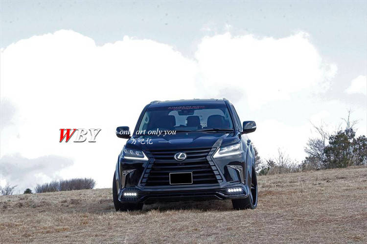 lexus雷克萨斯lx570改装日本aimgain纯vip小包围尾翼前后唇轮眉