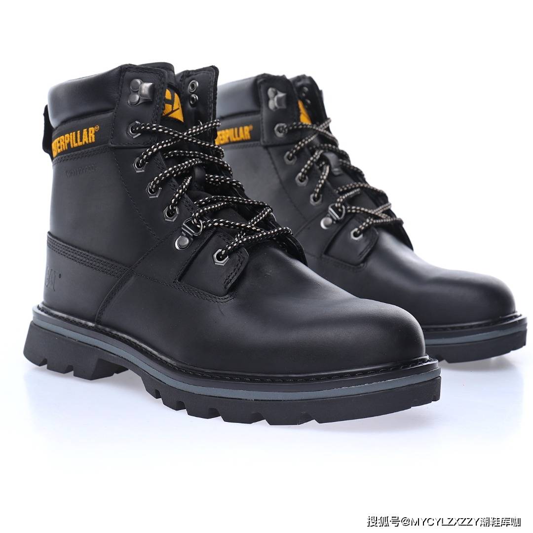 推土机 卡特CAT Miel Raz Mid 秋冬中帮牛皮系带马丁靴英伦工装户外休闲百搭鞋P720228