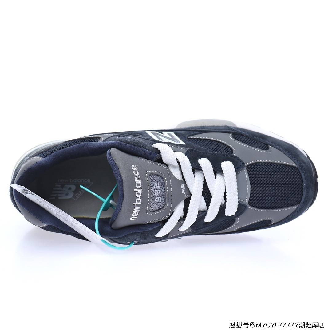 nb新百伦newbalancemadeinusa复古运动百搭老爹跑步鞋海军蓝灰银m992