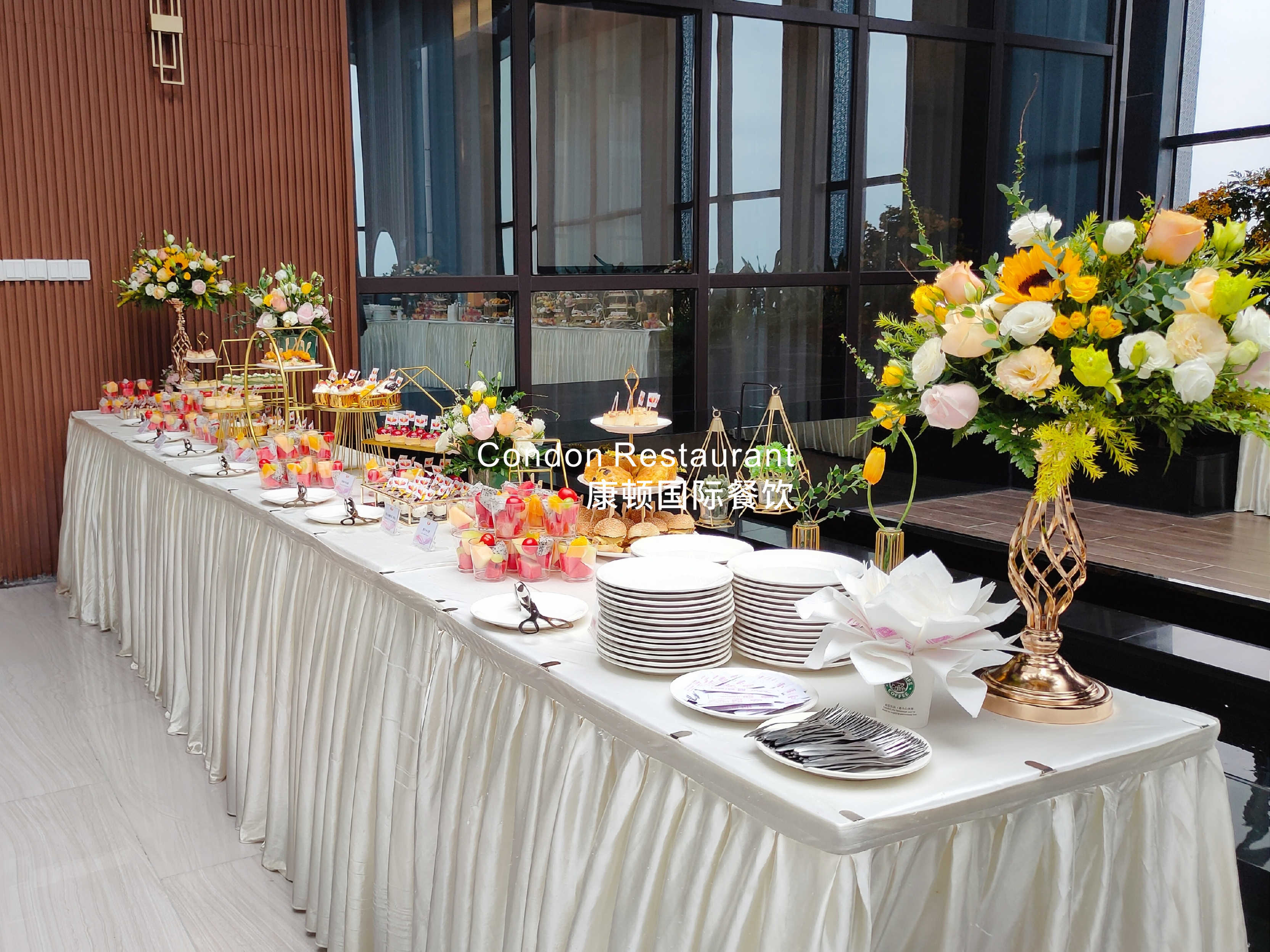 200人宴会茶歇,广州茶歇冷餐公司精心布置各款优质甜品