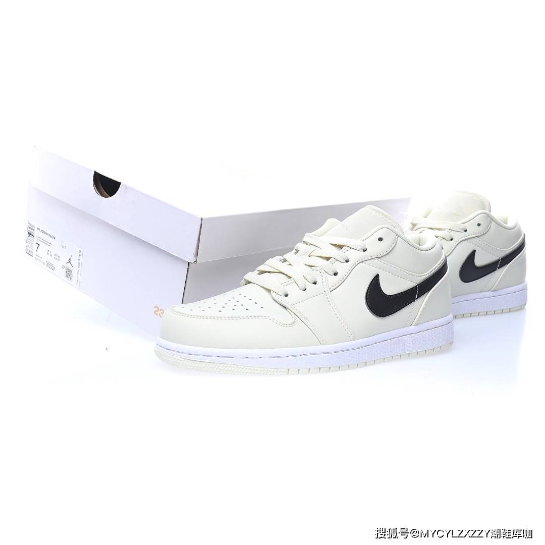 Low 耐克Nike Air Jordan 1 Low AJ1乔丹低帮文化篮球鞋椰奶白黑钩子DC0774-121